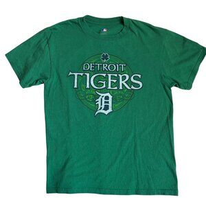 Detroit Tigers MLB St. Patrick's Day Shamrock Green T-Shirt - Size Medium